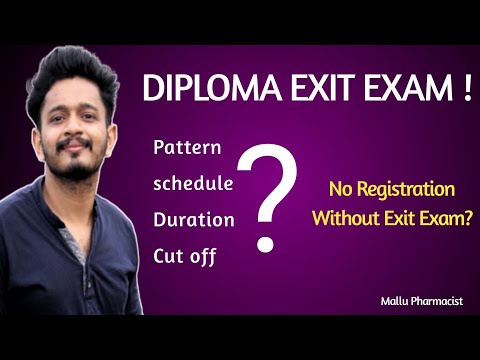 Diploma Exit Exam Explained, Mallu Pharmacist, Exit Exam English Explanation.