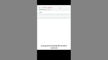 cắt chuỗi trong python