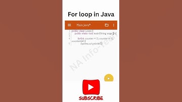 For loop in Java #coding #programming #java #computerscience #shortsfeed #shortvideo #shorts #tech