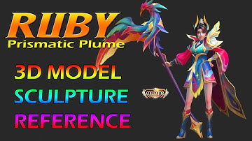 Ruby Collector Skin Prismatic Plume - Mobile Legends Sculpture Reference