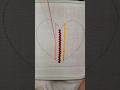 easy border line embroidery #embroidery #art #diy #shortvideo #shorts #trending