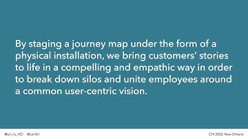 Physical Journey Maps: Staging Users’ Experiences to Increase Stakeholders’ Empathy towards Users