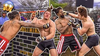 The CRAZIEST MMA Match in Streetbeefs history!!! | Hooligan VS Boss Man