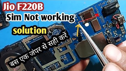 jio f220b no sim card problem | jio F220b sim card not working