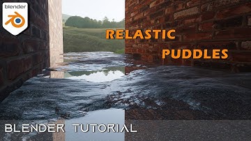 Make Realistic Looking Puddles In Blender || Blender tutorial