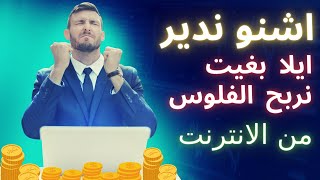 اشنو ممكن ندير ايلا بغيت نربح الفلوس من الانترنت