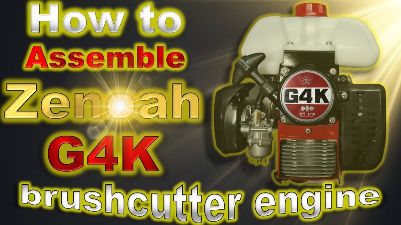 How to assemble Zenoah G4K brushcutter engine.