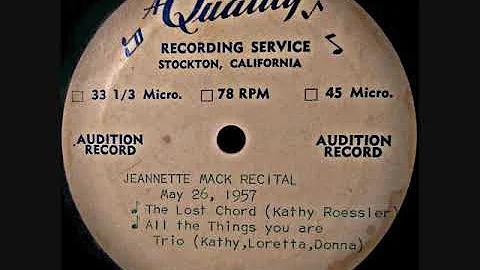 Jeanette Mack Recital - Stockton, Ca. (May 26, 1957)