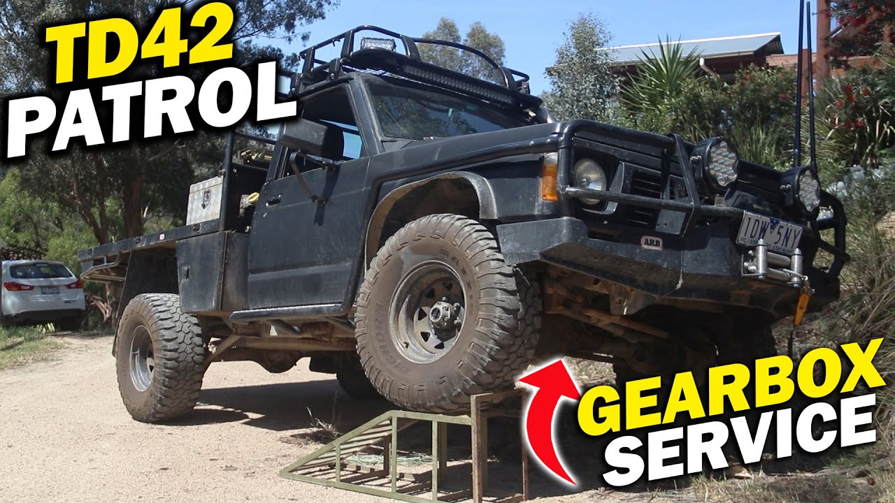 Nissan Patrol GQ TD42 GEARBOX + TRANSFER CASE oil change & SERVICE