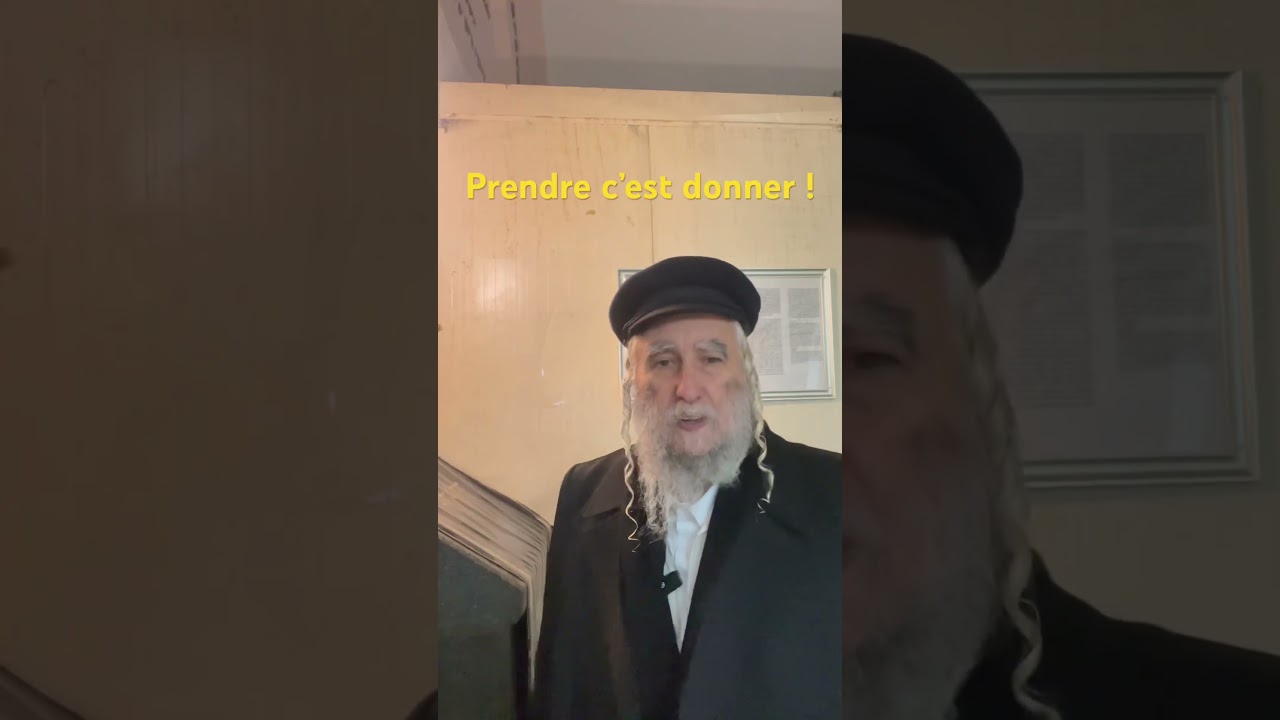 Prendre c’est donner !