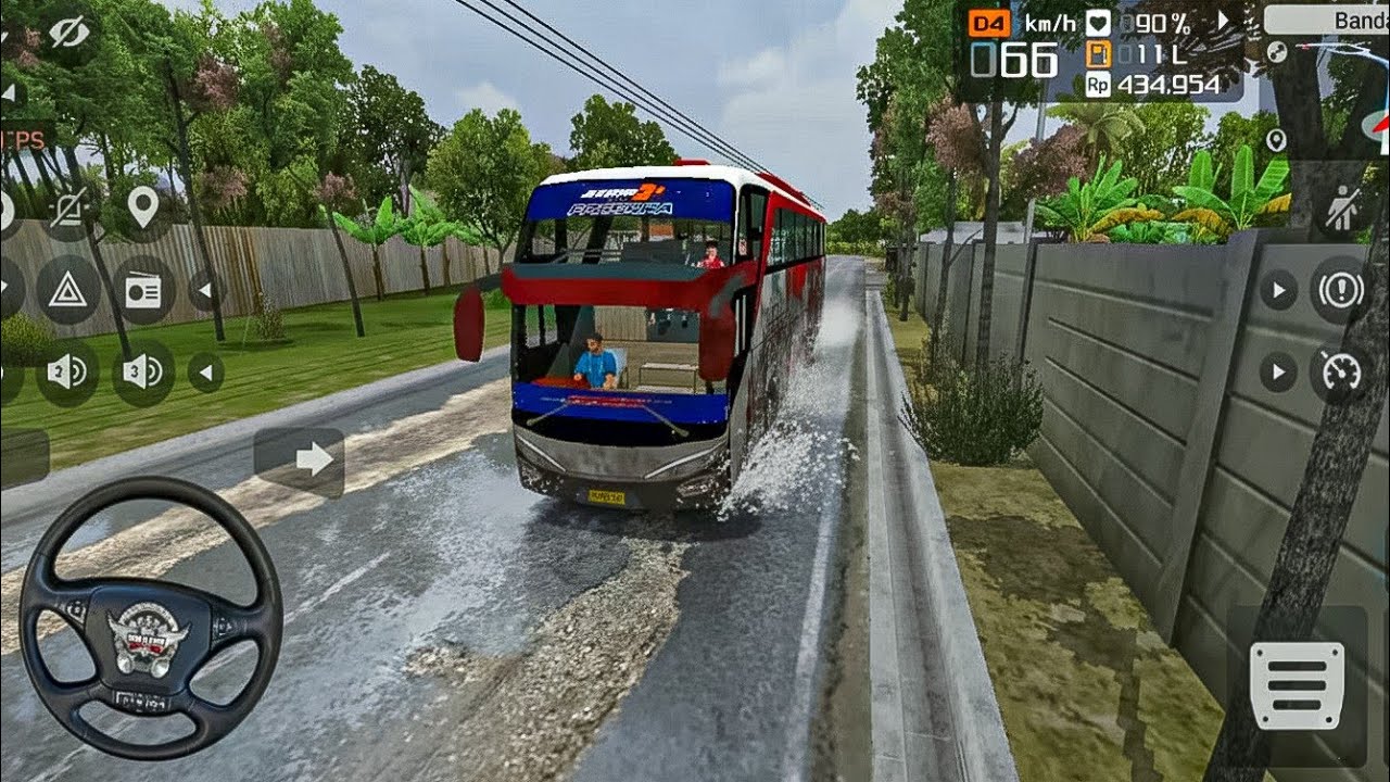 INSANE RAINY DRIVE! 🌧️ Extreme Muddy Road Challenge | Bus Simulator Indonesia Realistic Graphics