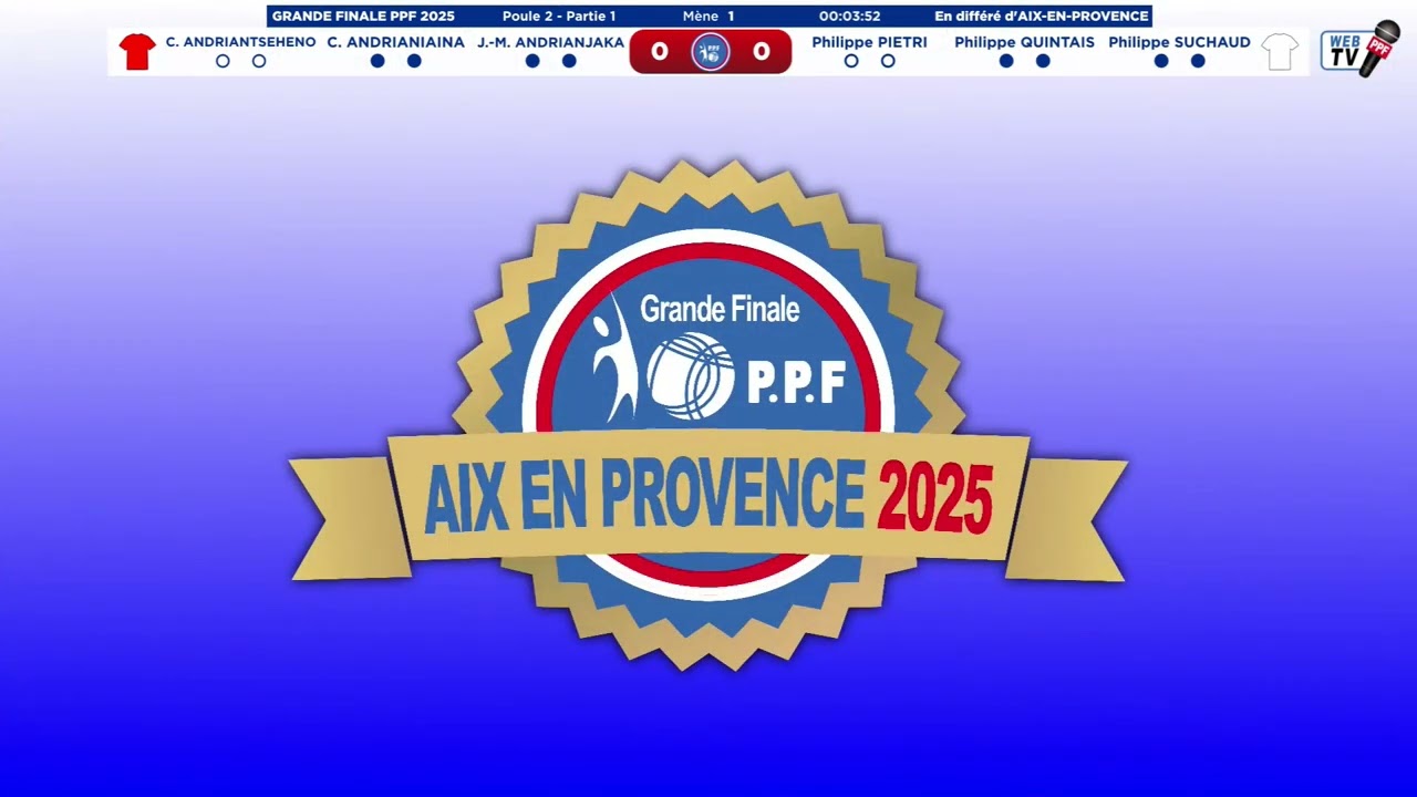 Miniature : Grande Finale PPF 2025 Messieurs - Première partie poule - PIETRI vs ANDRIANJAKA