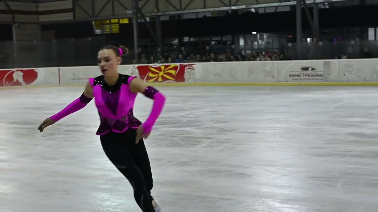 Isidora ISJANOVSKI,  Skopje on Ice, 2024, II place,  Short Program, Junior woman