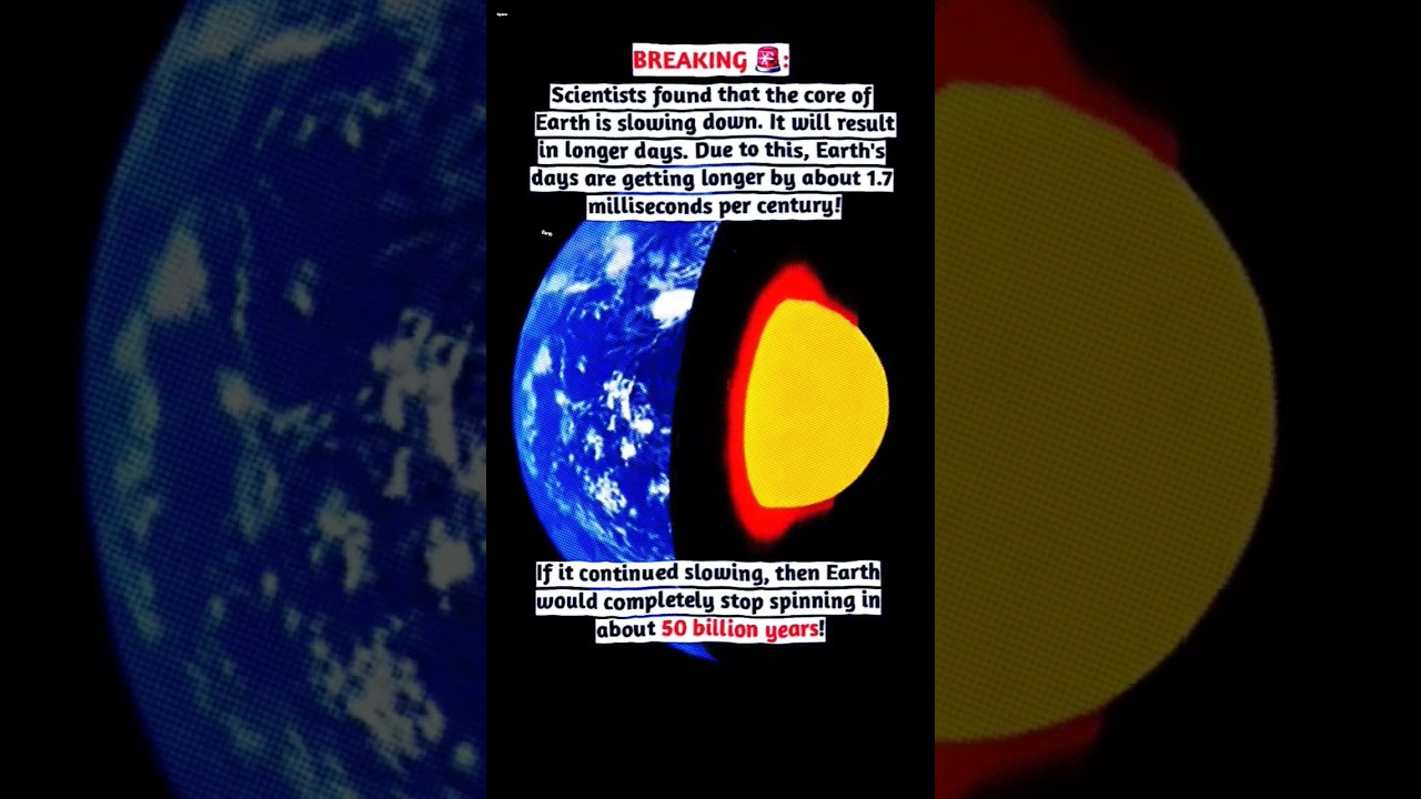 Earth is slowing down ⚠️