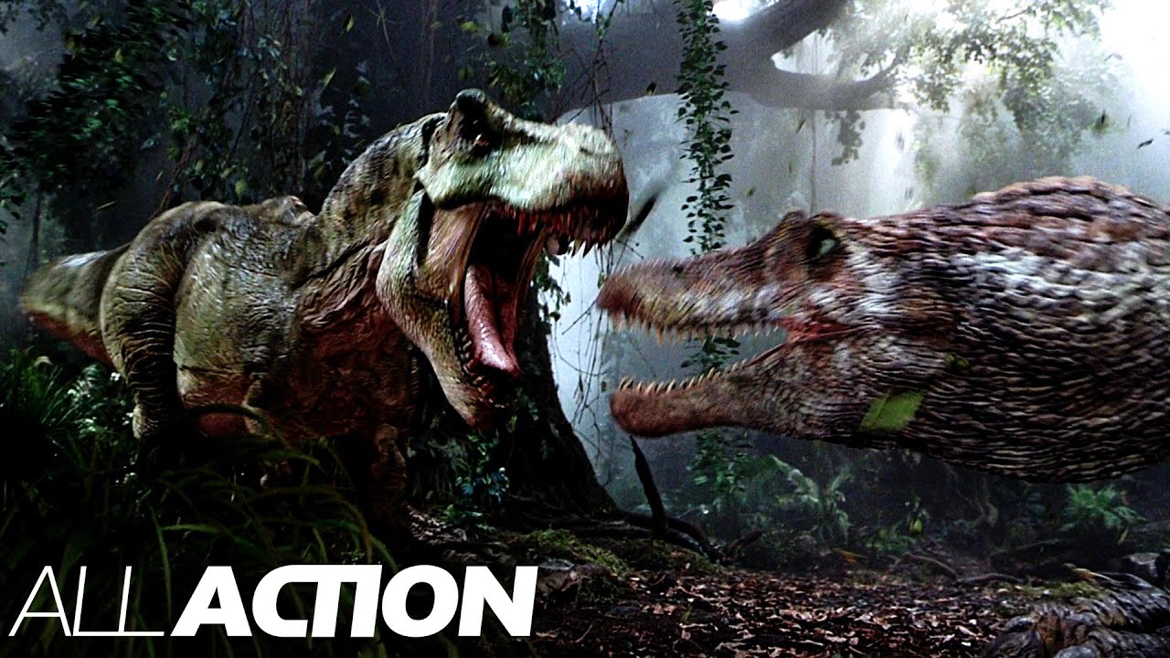 Spinosaurus Kills a T-Rex (Spinosaurus VS T-Rex), Jurassic Park 3