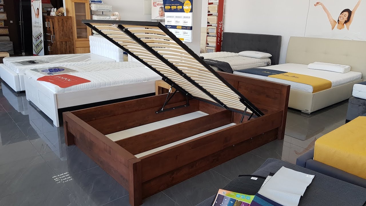 Instrukcja montażu. Łóżko drewniane Passat z pojemnikiem na pościel.  Brzozowe, bukowe, dębowe. - YouTube