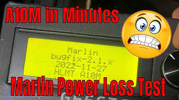 Geeetech A10M Updated Marlin Firmware Bug Fix 2.1 Power Loss Test!