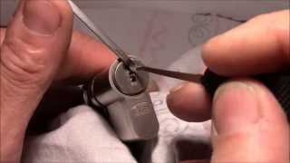 (picking 18) Three spools and no false set: BKS euro cylinder picked open