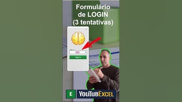 Formulário de Login com 3 TENTATIVAS (Excel VBA)