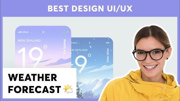 Amazing WEATHER app!! BEST UI/UX animation inspiration