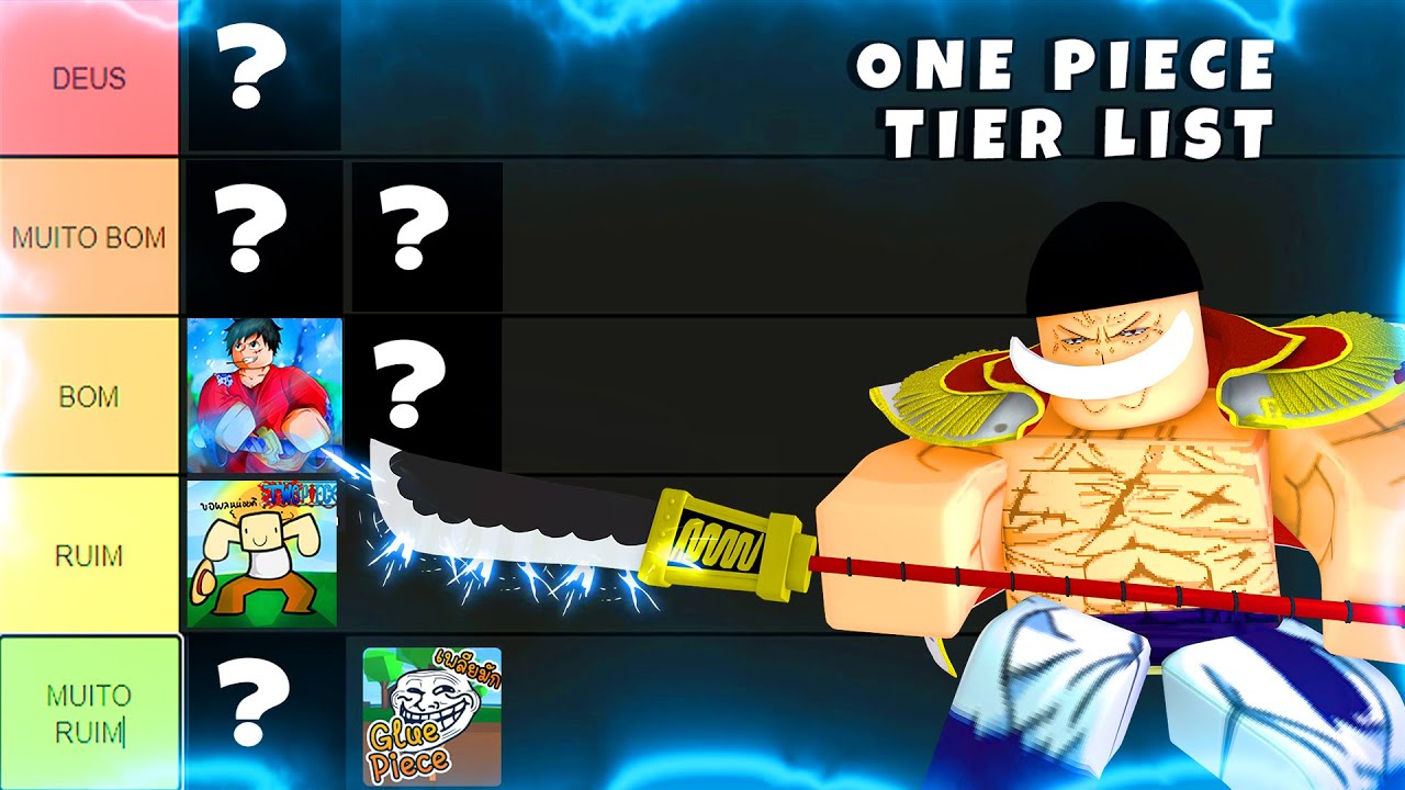 TIER LIST) ESSES são os MELHORES JOGOS de ONE PIECE no ROBLOX!!! 