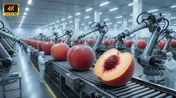Inside a Modern Peach Jam Factory: From Orchard Peaches to Sealed Jars (Full Process)