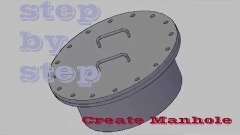 How to make using easy Autocad-Create Manhole for Shell Tank