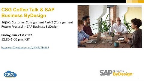 Customer Consignment (Part 2) - Consignment Return Process in SAP Business ByDesign