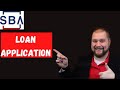 SBA Loan Application : Start A Business :  #SBA