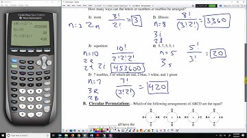 Circular Permutations & Permutations with Repetitions (Pre-Calculus 13.2)