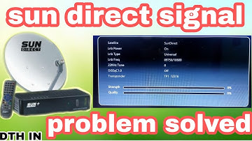 sun direct signal problem solved...............