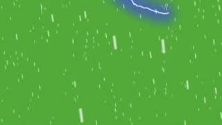 Green screen Rain falling and bubbles chrome key