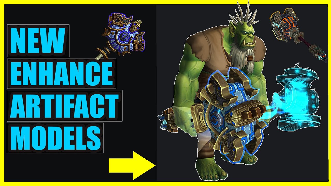 New Enhancement Shaman Artifact Models Zandalar Champion Skins