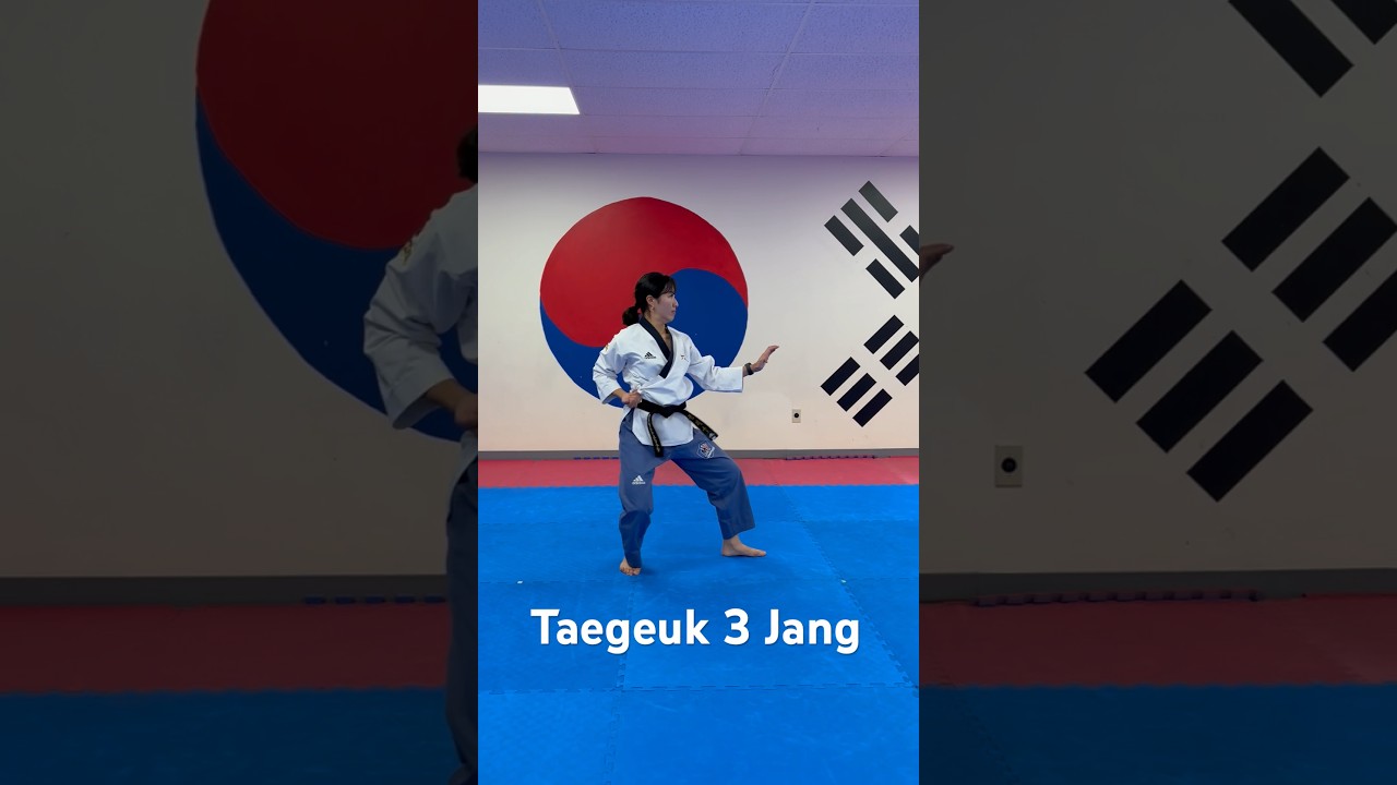 Taegeuk 3 Jang by world champion Master Kim @mytaekwondo 