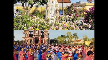 Đền Thánh Ninh Cường Dâng Hoa Kính Đức Mẹ