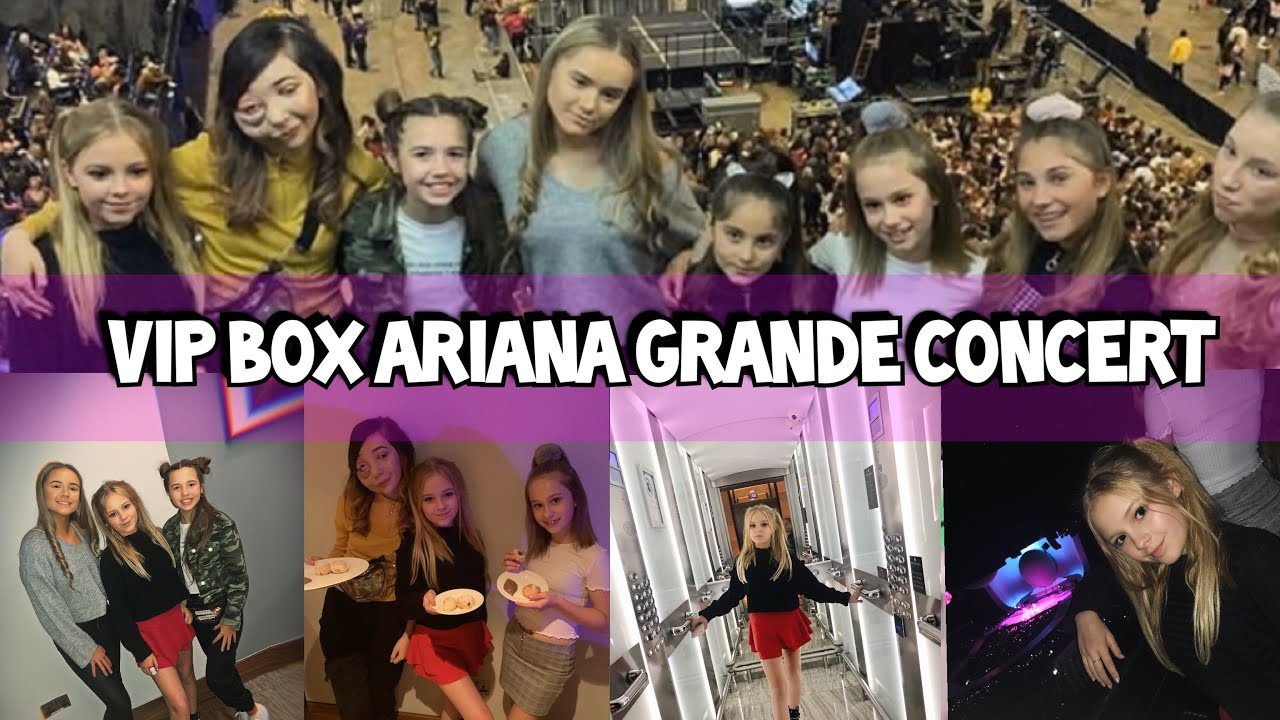 VIP box at ARIANA GRANDE O2 TRIP with NEW LOOK and SHOUT magazine!