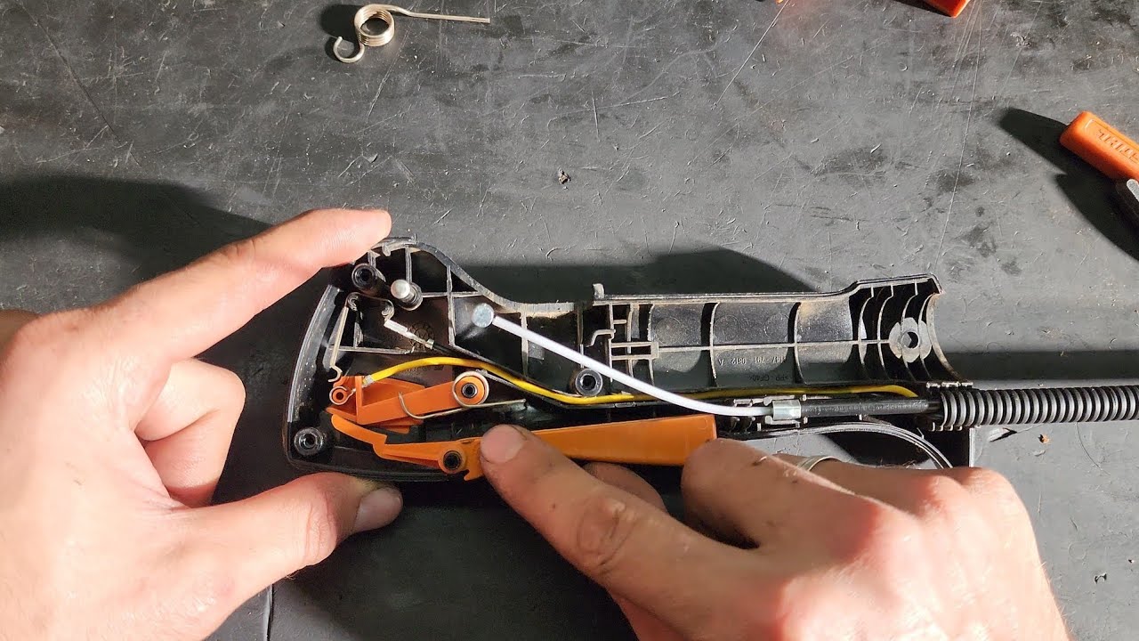 COMO TROCAR O CABO DO ACELERADOR DAS ROÇADEIRAS STIHL FS 161 221 291 351 460