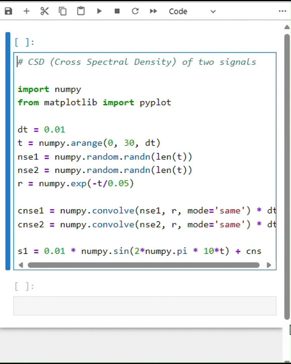 CDS Demo | Compute the cross spectral density of two signals ...