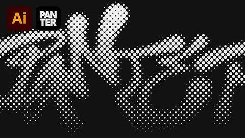 How to Make Fully Editable Halftone Text in Illustrator