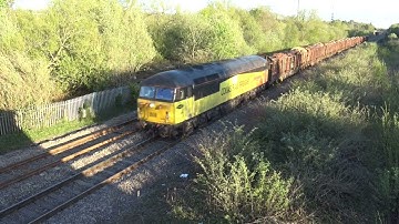 Colas Rail 56049 on Log Freight - Panteg - 06/05/21