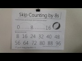 Skip counting by 8supdated