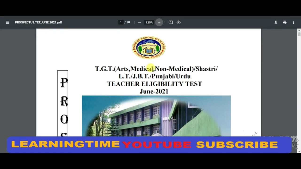 HPTET June 2021 Apply Online Form | how To HP TET 2021 Online Registration Form 2021