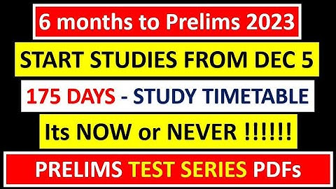 UPSC 2023 PRELIMS TEST SERIES | 6 MONTHS STRATEGY | 180 DAYS TO PRELIMS | VYSH IAS TEST SERIES 2023