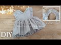 【型紙あり】フリルワンピーススタイの作り方｜How to make a frilled dress bib