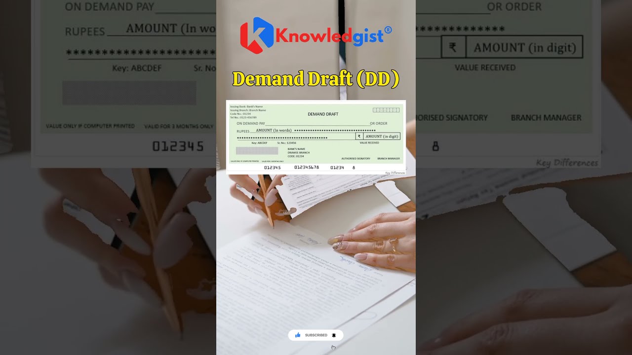 What Is Demand Draft Banking Bankexams