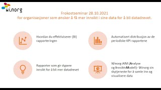 Frokostmøte 28.11.2021- Hvordan Bli Datadrevet