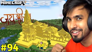 I BUILD RAM MANDIR IN MINECRAFT | MINECRAFT GAMEPLAY #94 | TECHNO GAMERZ screenshot 4