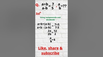 uses of componendo/dividendo