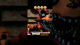 He's the night guard🤣 #funny #fnaf #shorts
