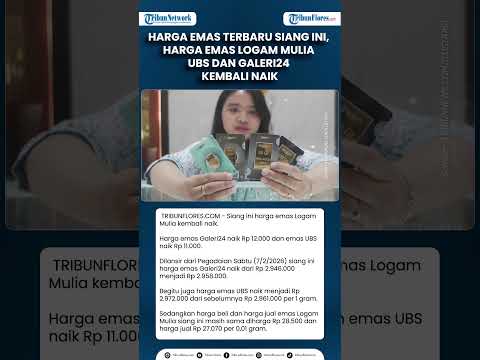 Harga Emas Terbaru Siang Ini, Harga Emas Logam Mulia UBS dan Galeri24 Kembali Naik